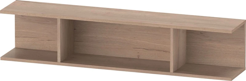 DURAVIT Ketho.2 Wandregal 800 mm Eiche Terra – 3 offene Fächer, inkl. Befestigung
