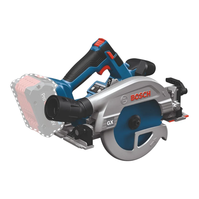 Bosch GKS 18V-57-2 GX Professional Akku Kreissäge 18 V 165 mm Brushless + 2x ProCORE Akku 4,0 Ah + Ladegerät + Kappschiene