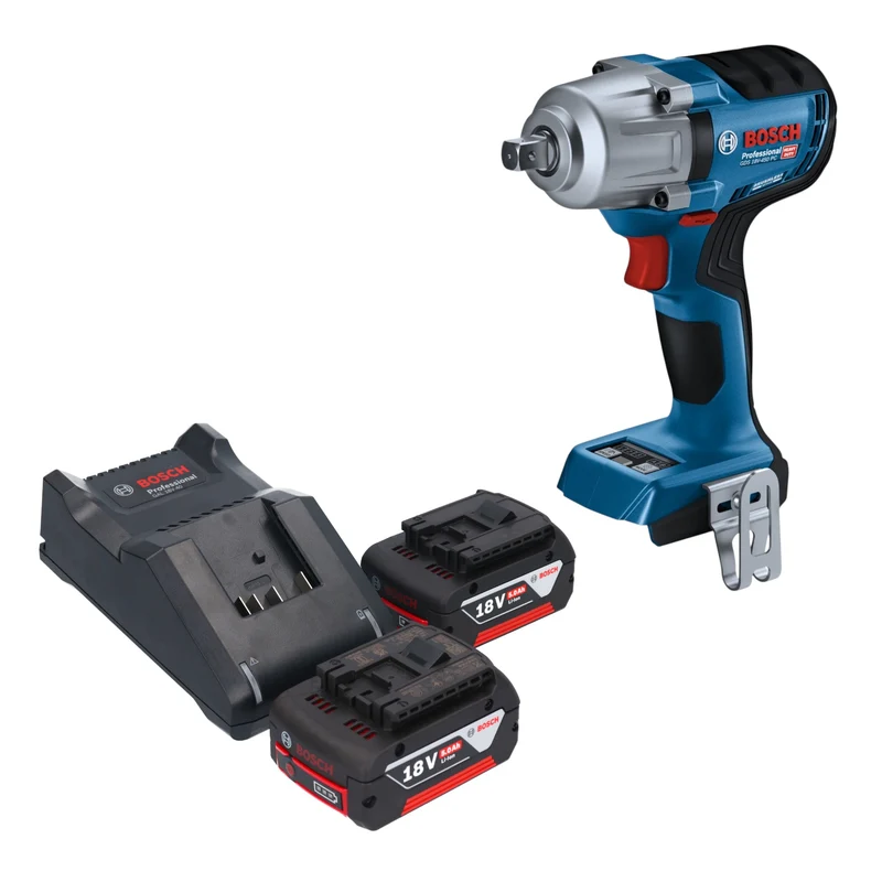 Bosch GDS 18V-450 PC Professional Akku Schlagschrauber 18 V 450 Nm 1/2" Brushless + 2x Akku 5,0 Ah + Ladegerät
