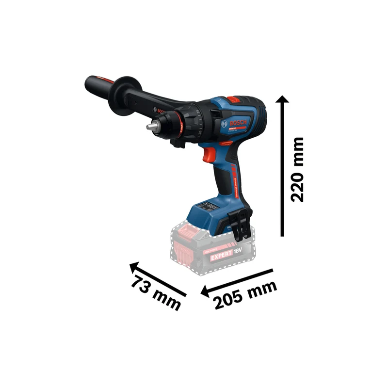 Bosch EXPERT Akku-Bohrschrauber EXSR18V-150 (Drehmoment: 150 Nm, 13 mm Bohrfutter, ohne Akku in L-BOXX 136)