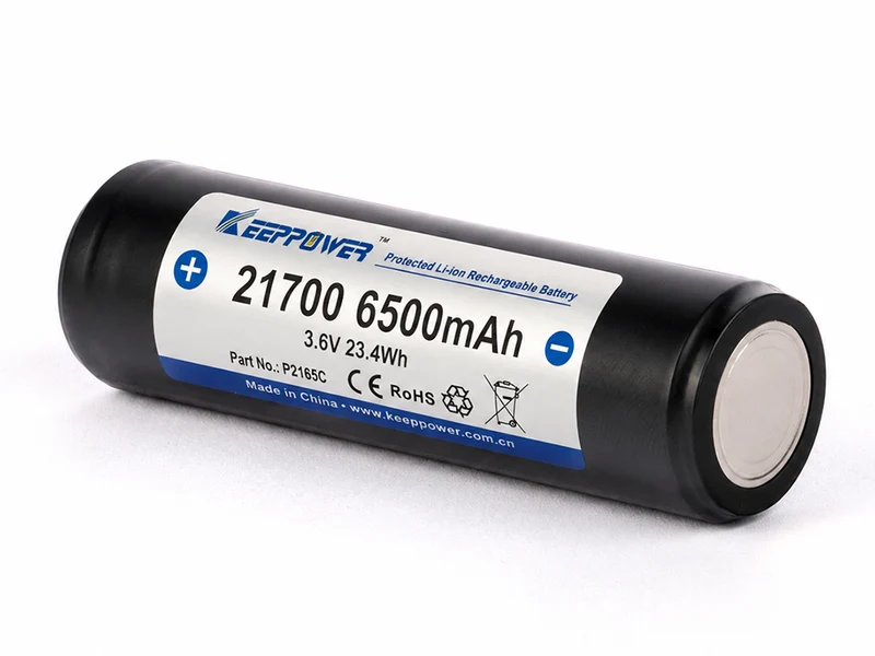 Keeppower P2165C 21700 Akku 6500mAh 3,6V - 3,7V PCB geschützt – 13A