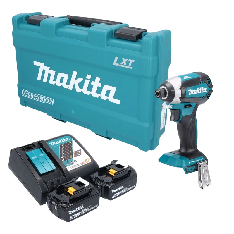 Makita DTD 153 RFK Akku Schlagschrauber 18 V 170 Nm 1/4" Brushless + 2x Akku 3,0 Ah + Ladegerät + Koffer