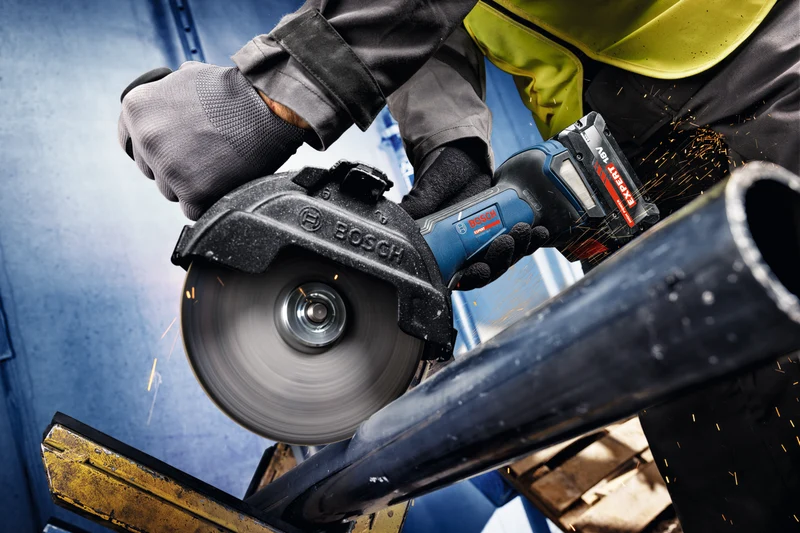 Bosch EXPERT Akku-Winkelschleifer EXWS18V-180P (Scheiben-Ø: 180 mm, Drehzahl: 6100 U/min, ohne Akku in L-BOXX 238)