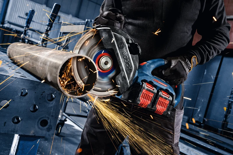 Bosch EXPERT Akku-Winkelschleifer EXWS18V2-230P (Scheiben-Ø: 230 mm, 2x18V-Hochleistungsmotor, ohne Akku in XL-BOXX 232)