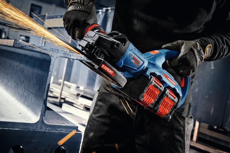 Bosch EXPERT Akku-Winkelschleifer EXWS18V2-230P (Scheiben-Ø: 230 mm, 2x18V-Hochleistungsmotor, ohne Akku in XL-BOXX 232)