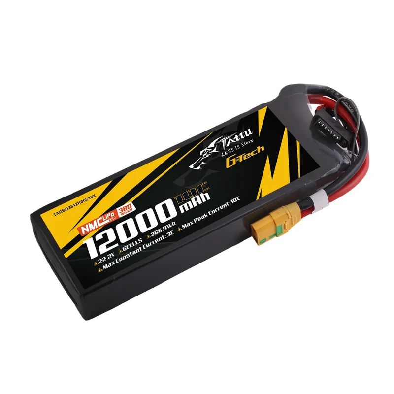 Tattu Semi-Solid State 380Wh/kg 12000mAh 10C 22,2V 6S1P LiPo-Akkupack mit XT90S-F-Stecker