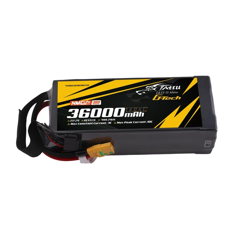 Tattu Semi-Solid State 380Wh/kg 36000mAh 10C 22,2V 6S1P LiPo-Akkupack mit XT90S-F-Stecker