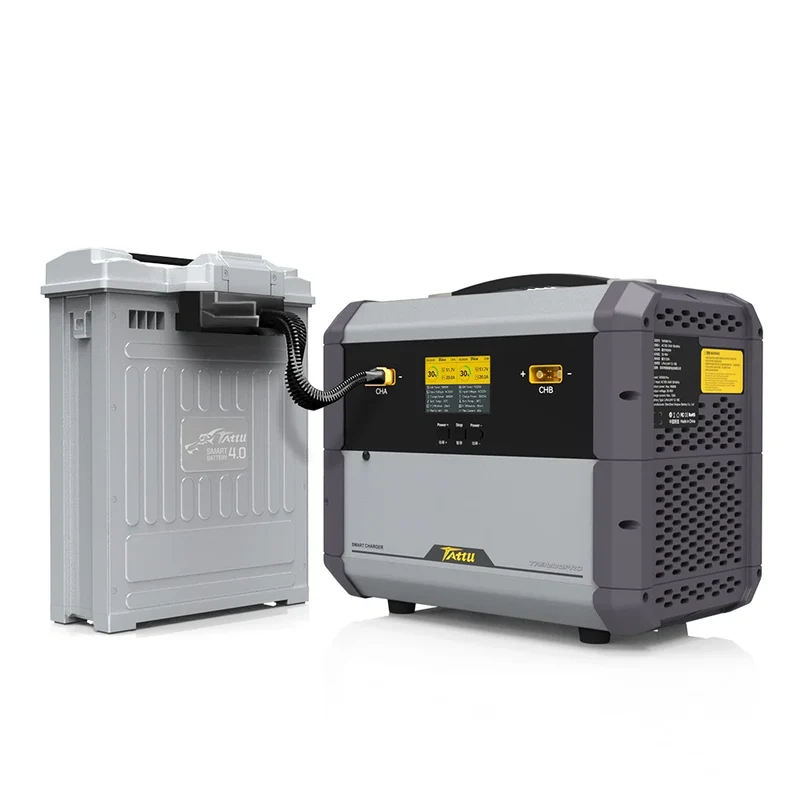 Tattu TA9000 PLUS Zweikanal-Smart-Ladegerät 120A/9000W für 12-24S Smart-Akkus