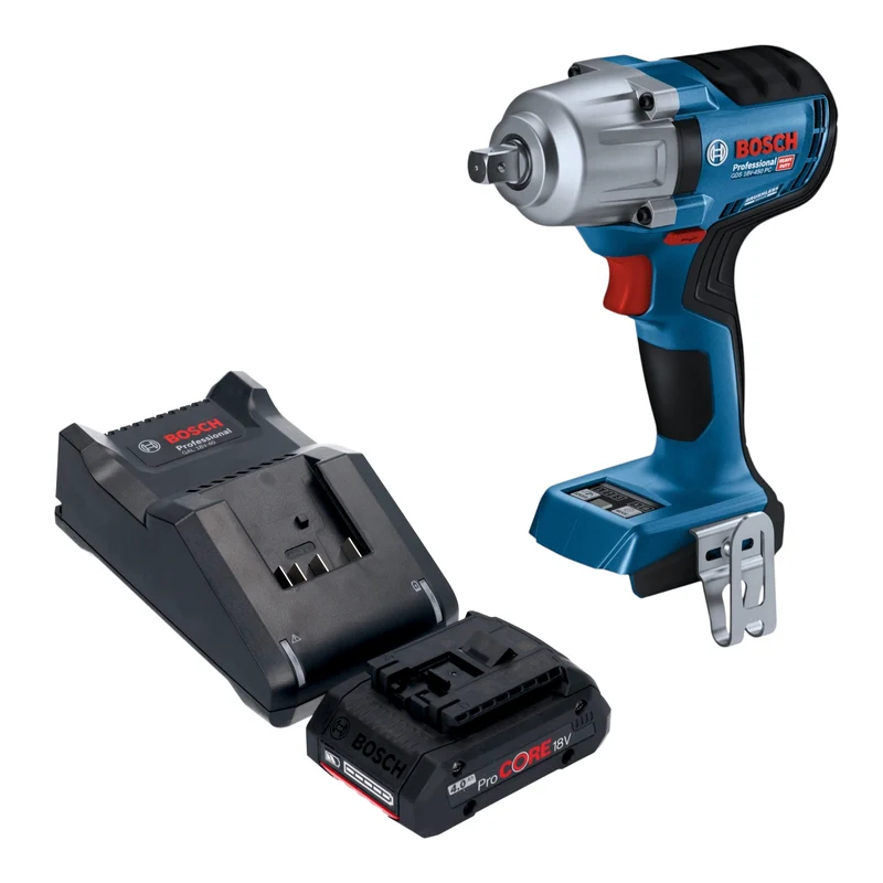 Bosch GDS 18V-450 PC Professional Akku Schlagschrauber 18 V 450 Nm 1/2" Brushless + 1x ProCORE Akku 4,0 Ah + Ladegerät