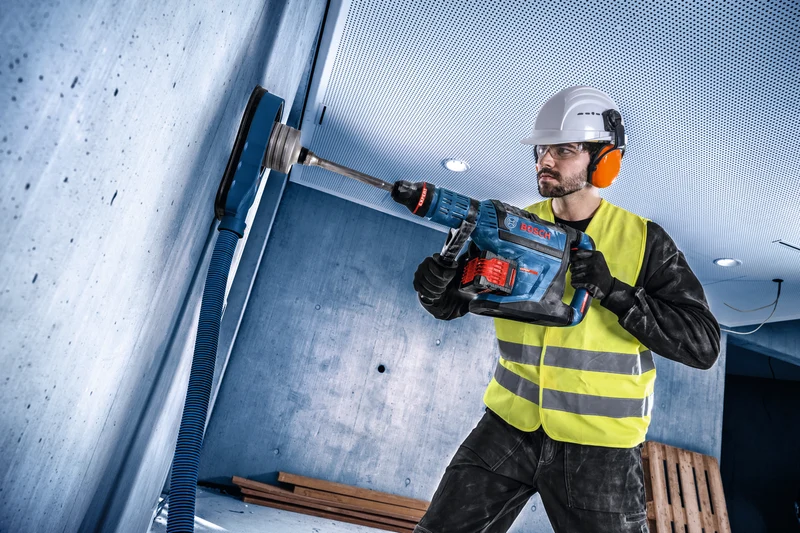 Bosch EXPERT Akku-Bohrhammer EXBH18V-45 (SDS max, Schlagenergie: 12,5 J, optimaler Bohr-Ø: 20-40 mm, ohne Akku in XL-BOXX)