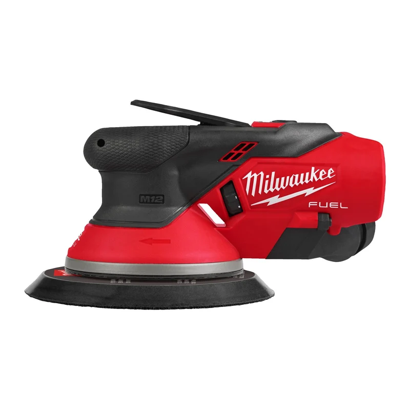 Milwaukee M12 FROS2.5-0 Akku-Exzenterschleifer (Schleifscheiben-Ø: 150 mm, Schwingkreis: 2,5 mm, ohne Akku, inkl. Saugadapter)