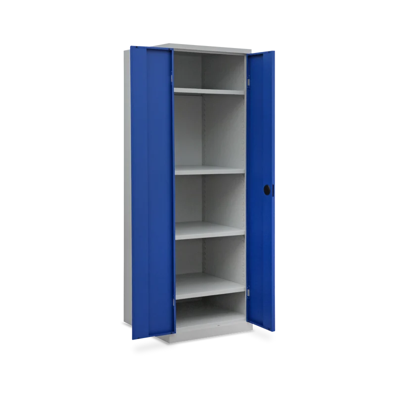 Kompakter Stahlschrank – 600 x 600 (4,5 OH) – Korpus in Lichtgrau