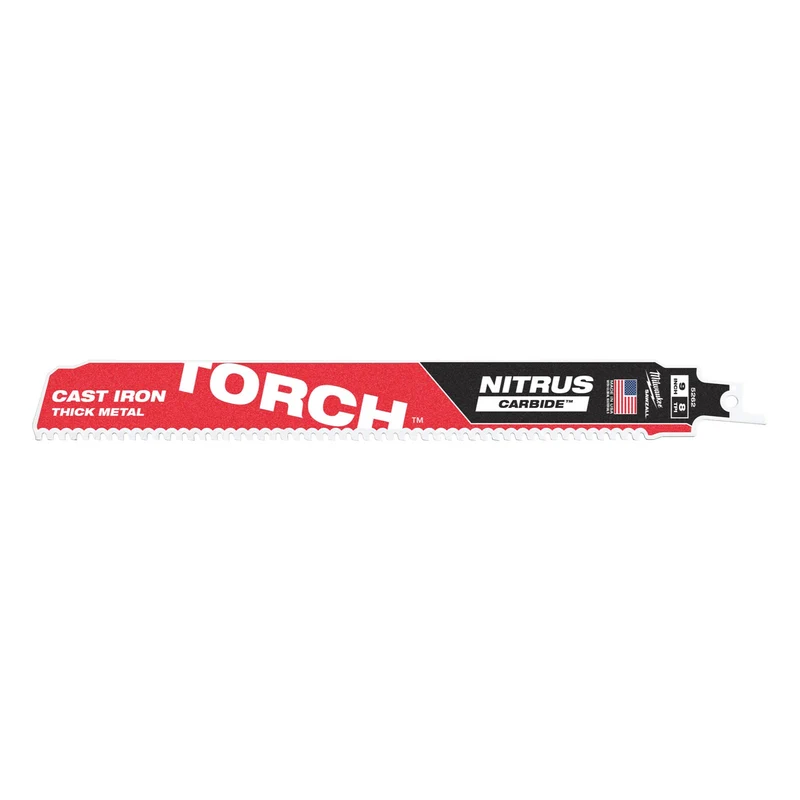 Milwaukee Säbelsägeblatt 230 mm mit 8 TPI für Metall (TORCH mit NITRUS Carbide HM Verzahnung)