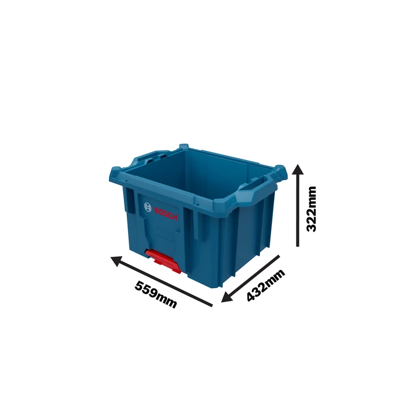 Bosch L-BOXX Contractor Crate (Werkzeugkiste, 432 x 559 x 322 mm, volle Kompatibilität mit L-BOXX & ProClick System)