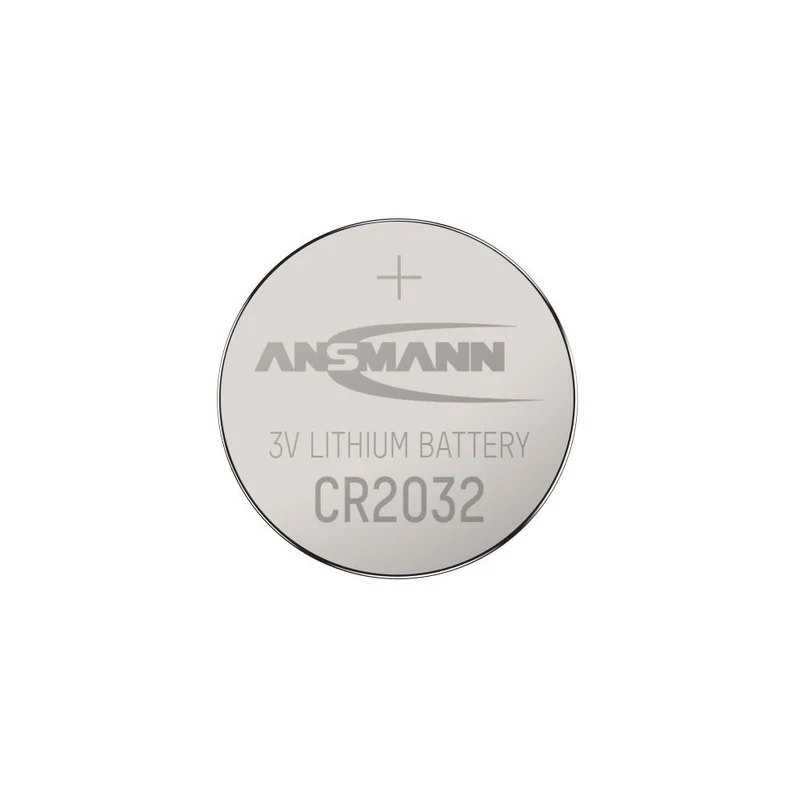 Ansmann CR2032 Lithium Knopfzelle (3 V, 230 mAh, Ø 20 x 3,2 mm, 1er Blister)