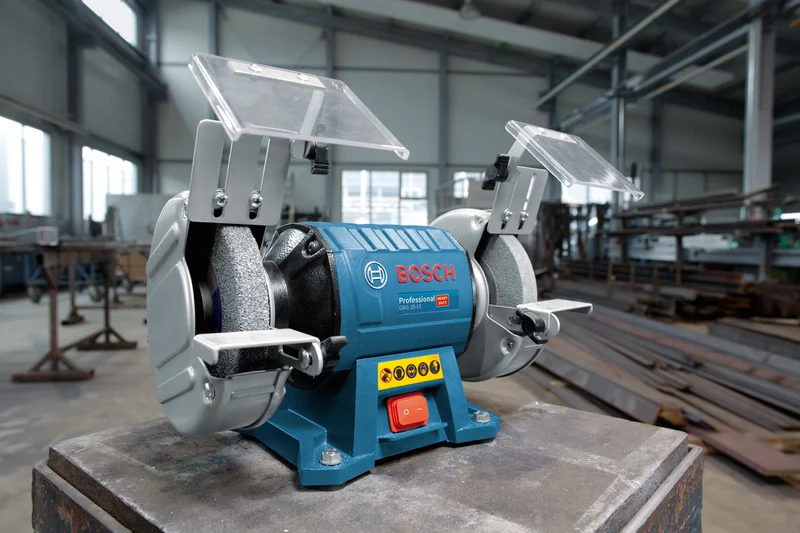 Bosch Doppelschleifmaschine GBG 35-15 (Schleifscheiben-Ø: 150 mm, 350 W, inkl. 2 Schleifscheiben G24 / G60)