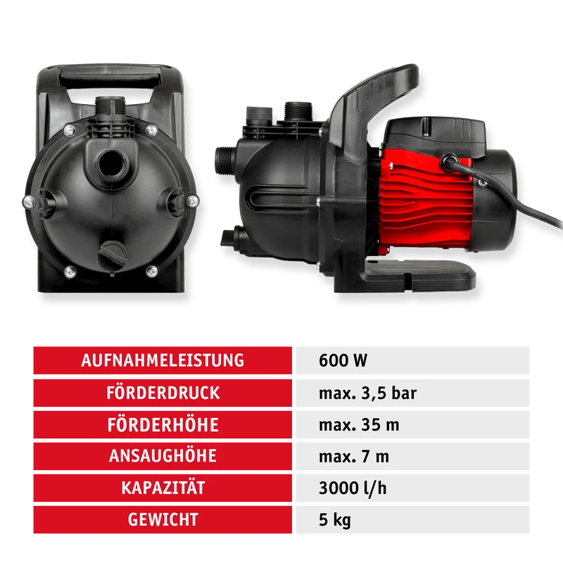 Gartenpumpe 600 W