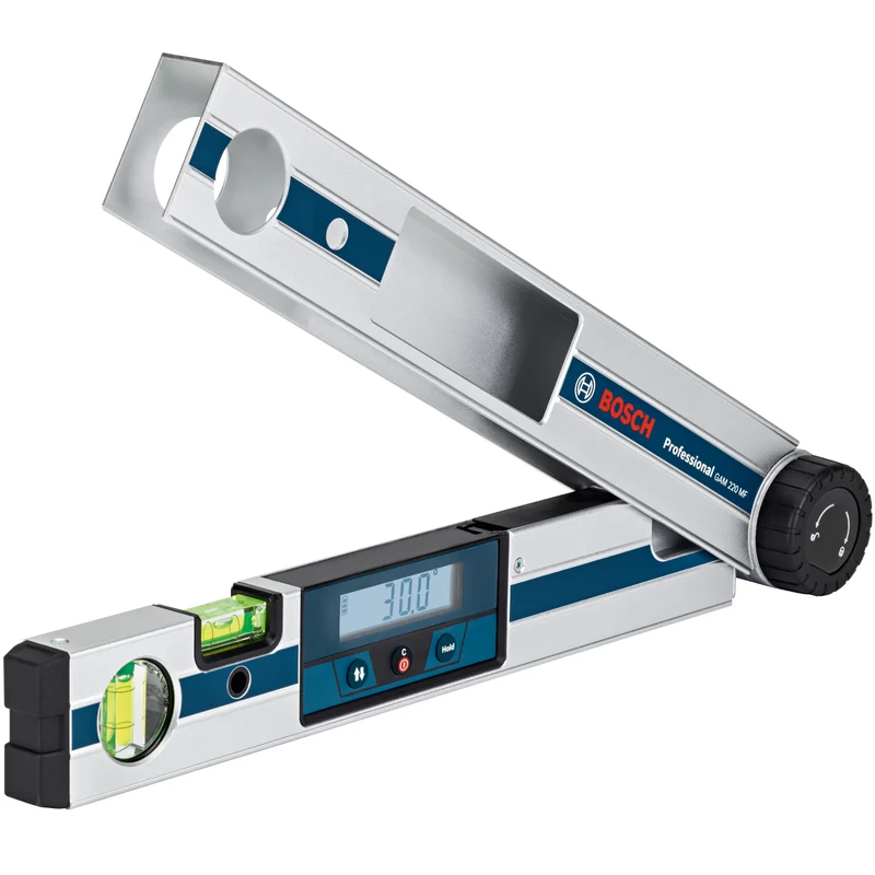 Bosch Winkelmesser GAM 220 MF (Schenkellänge: 40 cm, Messbereich: 0° - 220°, Ermittlung von Gehrungswinkeln)