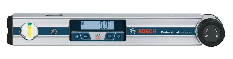 Bosch Winkelmesser GAM 220 MF (Schenkellänge: 40 cm, Messbereich: 0° - 220°, Ermittlung von Gehrungswinkeln)