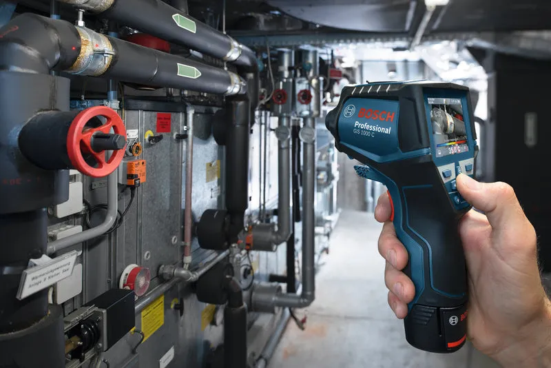 Bosch Thermodetektor GIS 1000 C (Messbereich: -40 °C bis +1000 °C, App-Funktion, inkl. 1 x 2,0 Ah Akku in L-BOXX 136)