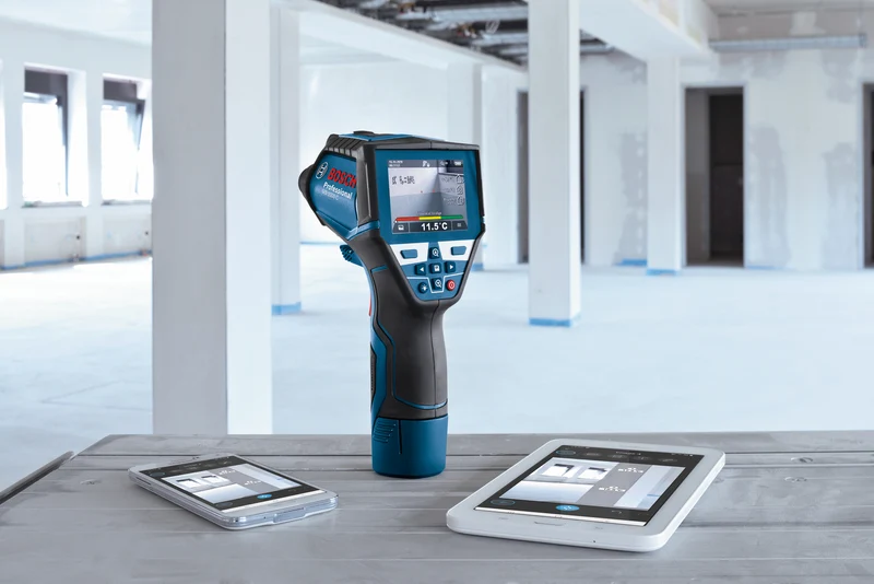 Bosch Thermodetektor GIS 1000 C (Messbereich: -40 °C bis +1000 °C, App-Funktion, inkl. 1 x 2,0 Ah Akku in L-BOXX 136)