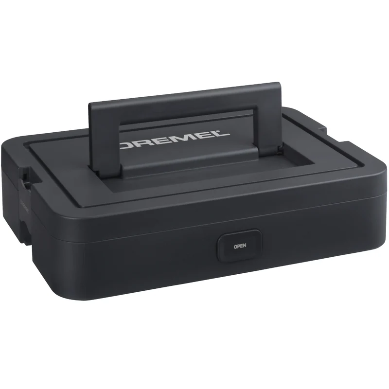 Dremel BOX (Individuell anpassbarer Organizer, 6 Trennwände, Zubehörhalter, Stapelbarer Koffer, DMB1J)