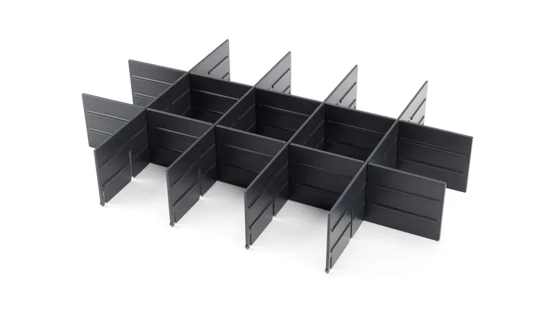 Dremel BOX (Individuell anpassbarer Organizer, 6 Trennwände, Zubehörhalter, Stapelbarer Koffer, DMB1J)