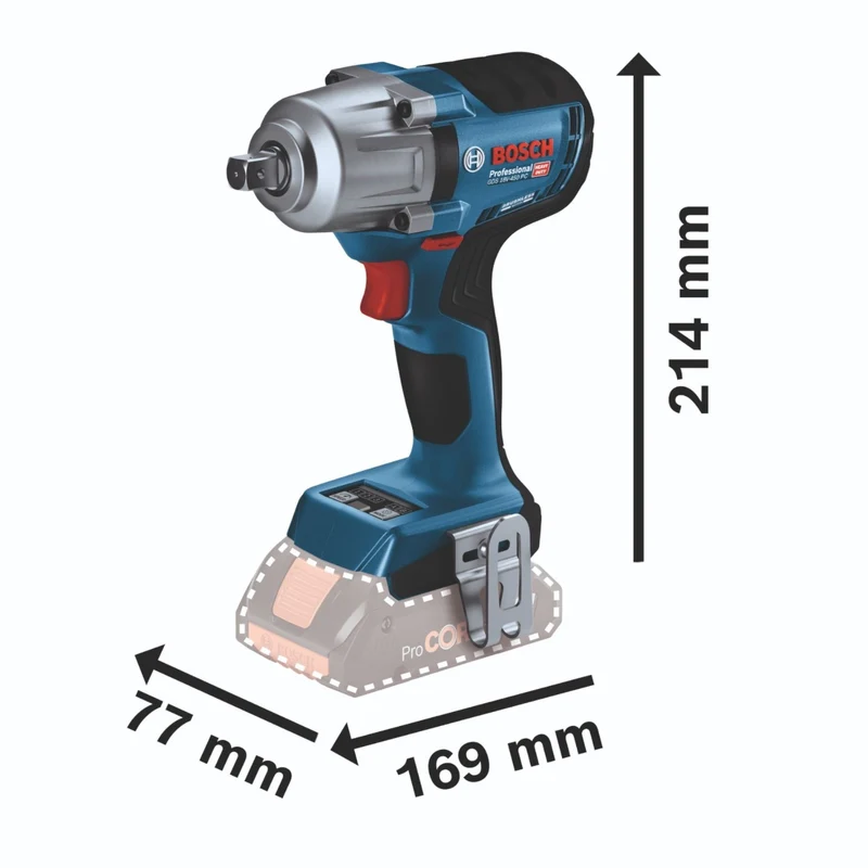Bosch GDS 18V-450 PC Professional Akku Schlagschrauber 18 V 450 Nm 1/2" ( 06019K4100 ) Brushless Solo - ohne Akku, ohne Ladegerät