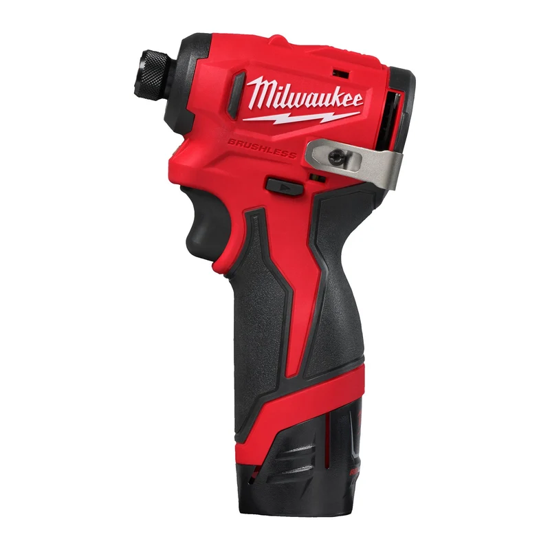 Milwaukee M12 BLIDRC-202C Akku-Schlagschrauber (1/4"-HEX-Aufnahme, 124 Nm, 2x 2,0 Ah Akku, im Koffer)