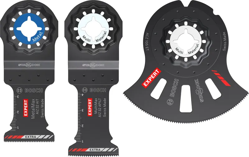 Bosch EXPERT Cutting Set Starlock 3-tlg. (AIZ 32 APILT, AIZ 32 AIT, ACZ 105 ET, für diverse Materialien)