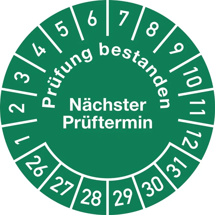 Mehrjahresprüfplakette Ø 30 mm ( 9000477128 )