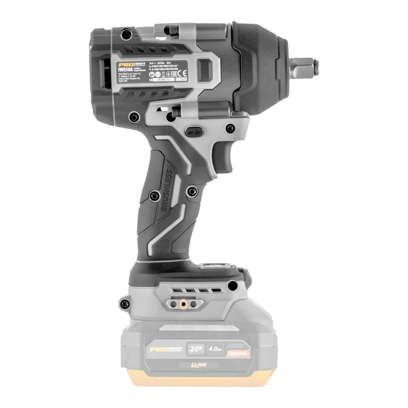 ProCraft Industrial IW850A-BB Akku Schlagschrauber 20 V 850 Nm 1/2" Brushless Solo - ohne Akku, ohne Ladegerät