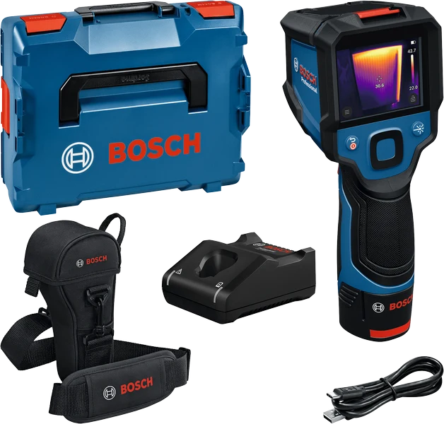 Bosch Wärmebildkamera GTC 12V-450-13 (Messbereich -20 °C bis +450 °C, inkl. Akku, Ladegerät in L-BOXX 136)
