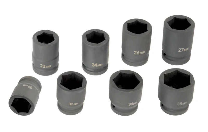 Kraftstecknuss-Satz 3/4" 8-tlg. im Kasten