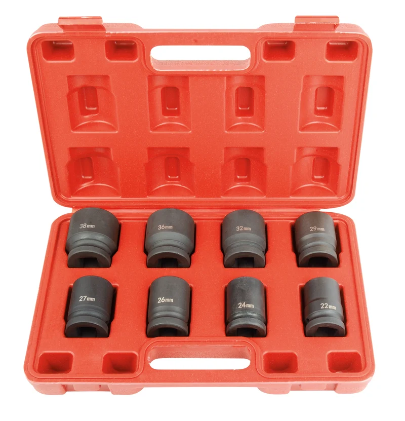 Kraftstecknuss-Satz 3/4" 8-tlg. im Kasten