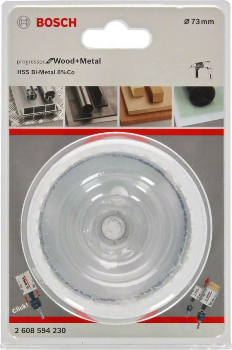 Bosch Lochsäge Progressor for Wood and Metal 73 mm (2608594230)