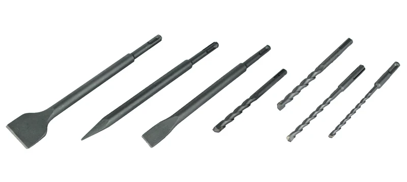 SDS-Bohrer- und Meisselsatz, 7-tlg.