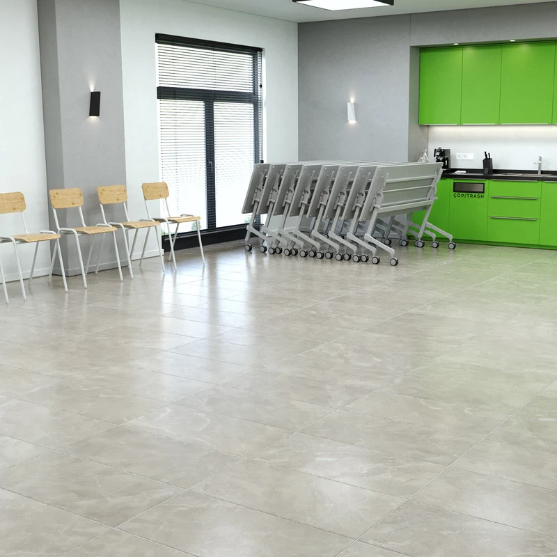 Klapptisch mit Rollen | Verschiedene Maße - Weißaluminium