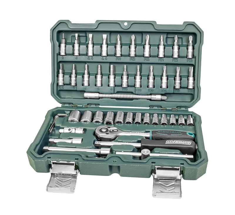 Steckschlüsselsatz 1/4", 46-tlg.,