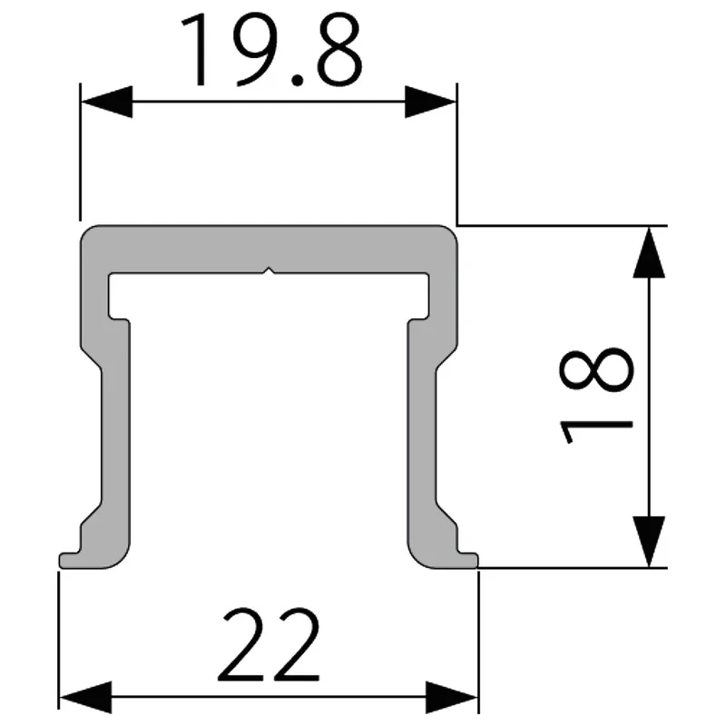 Spaceship Führungsschiene 80 W