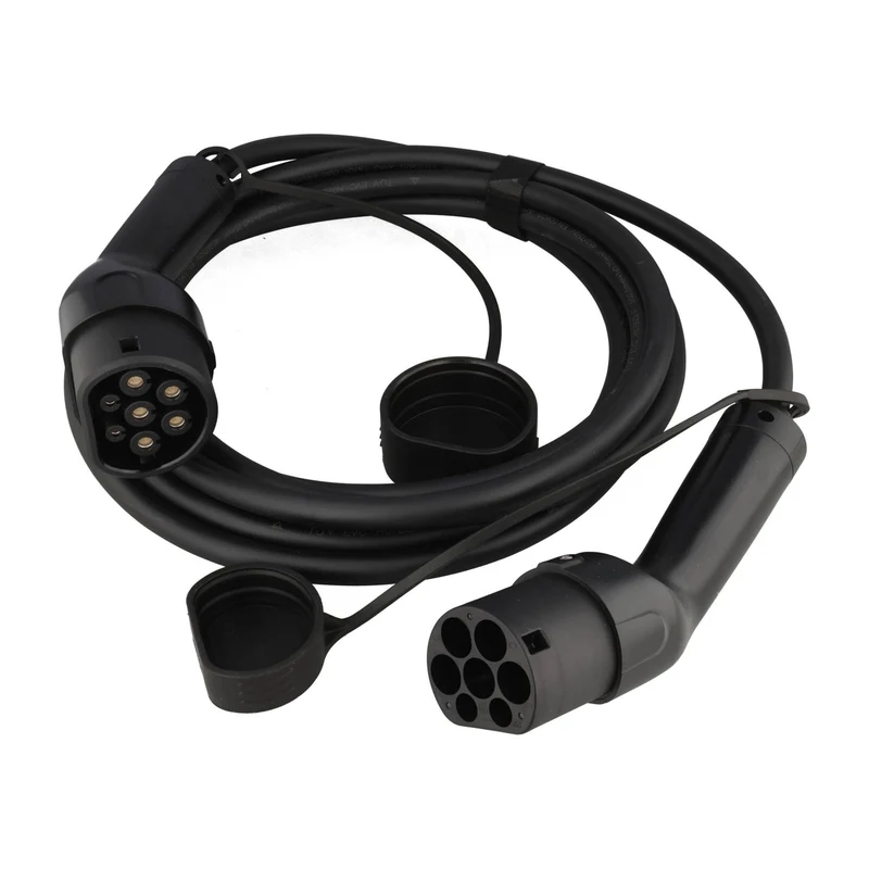 AccuCell 22KW Ladekabel für e-Auto - Elektroauto, 5 Meter Anschlussart Typ 2 auf Typ 2 EU Norm 62196 EV charging cable IP65