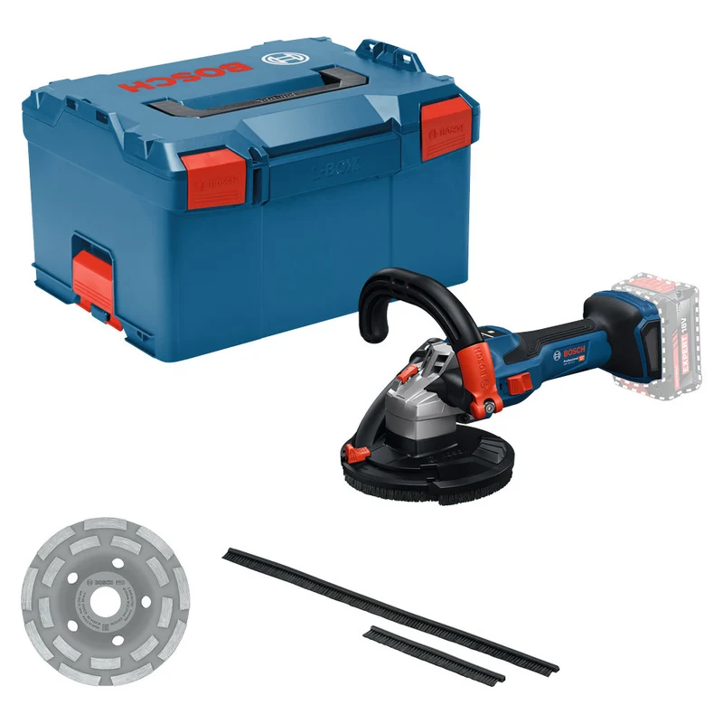 Bosch Akku-Betonschleifer GBR 18V-15 S (125 mm, Solo, inkl. Diamant-Topfscheibe in L-BOXX 238)