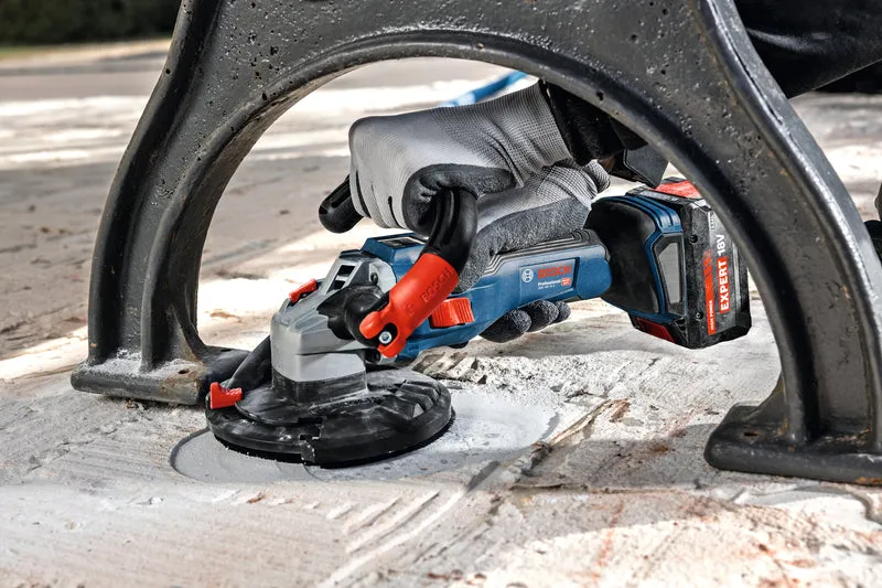 Bosch Akku-Betonschleifer GBR 18V-15 S (125 mm, Solo, inkl. Diamant-Topfscheibe in L-BOXX 238)