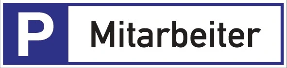 Parkplatzbeschilderung Parkplatz für Mitarbeiter ( 3000277688 )
