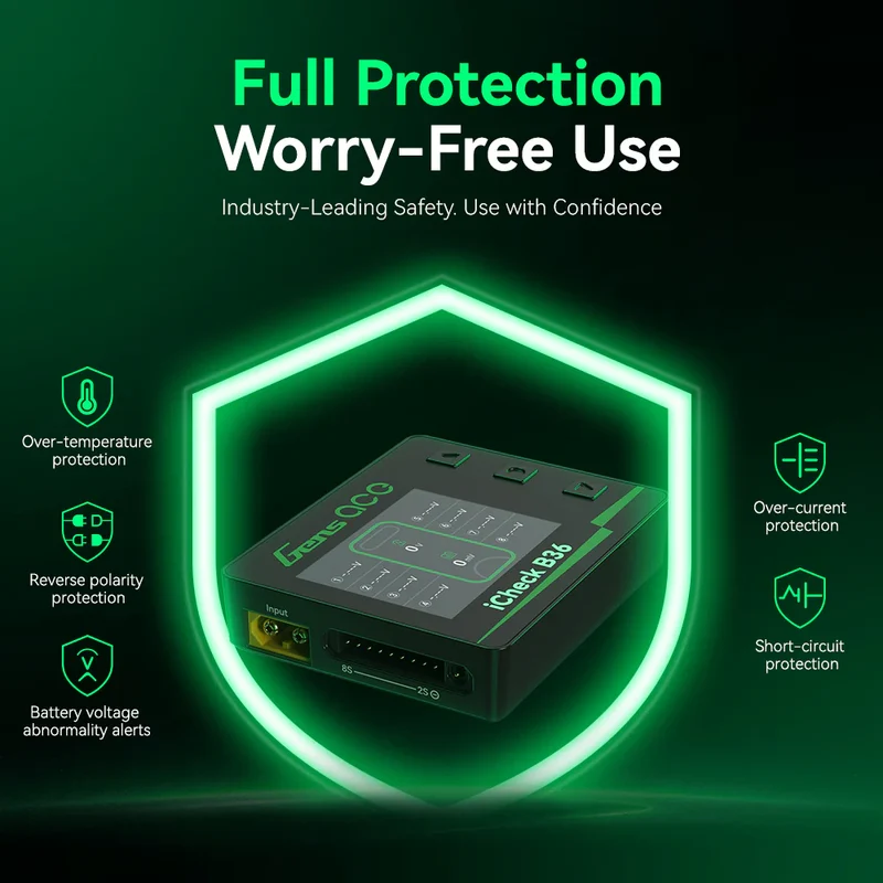 Gens ace iCheck B36 | Intelligenter RC-Batterieprüfer
