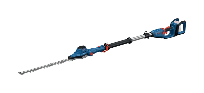 Bosch Akku-Teleskop-Heckenschere GHE 18V-50 TP (2,5 m Teleskopstange, 50 cm Messerlänge, Solo, inkl. Schultergurt)
