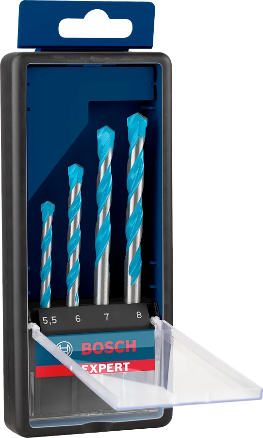 Bosch EXPERT CYL-9 MultiConstruction Bohrer Set (4 tlg. 5.5/6/7/8 mm in Kassette)