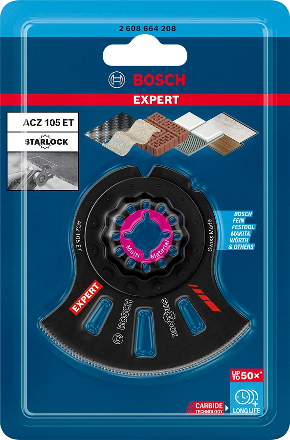 Bosch Expert Starlock MultiMaterial Segmentsägeblatt ACZ 105 ET