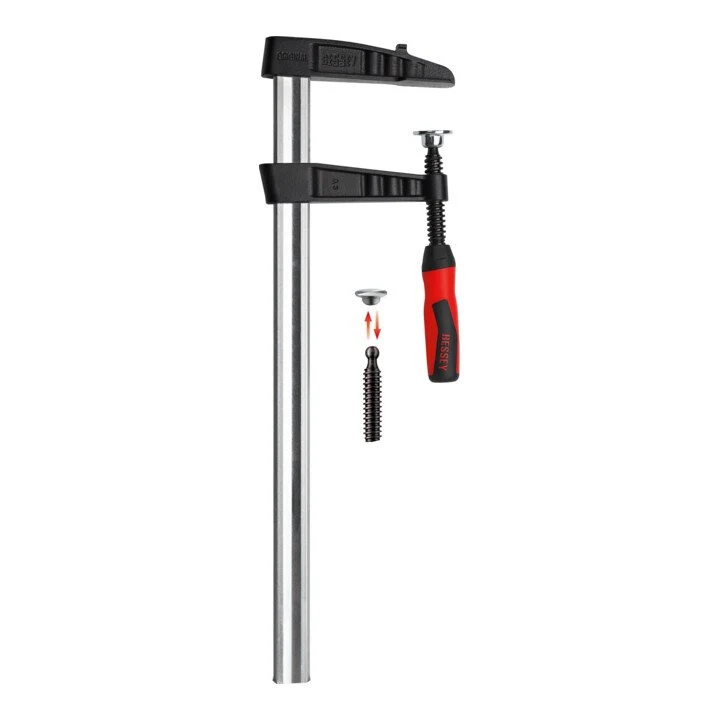 BESSEY Temperguss-Schraubknecht TGK-2K Spannweite 2000 mm Ausladung 120 mm ( 4000831771 )