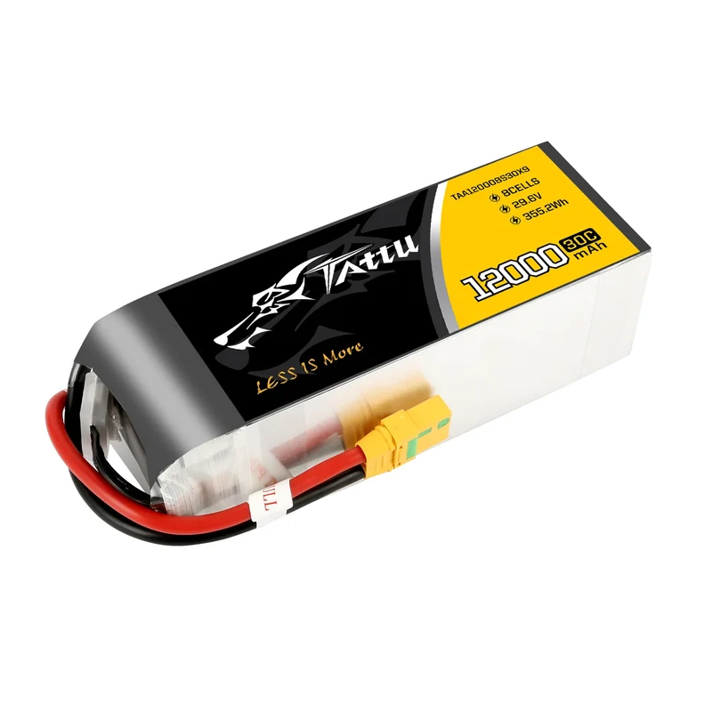 Tattu 12000mAh 29,6V 8S1P 30C 355,2Wh LiPo-Akku mit XT90-S